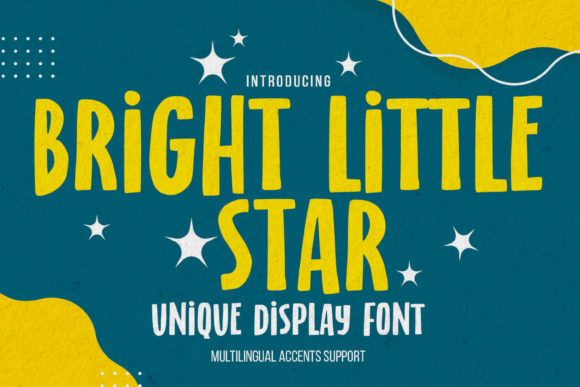 Bright Little Star: An Elegant Display Font for Editorial Design