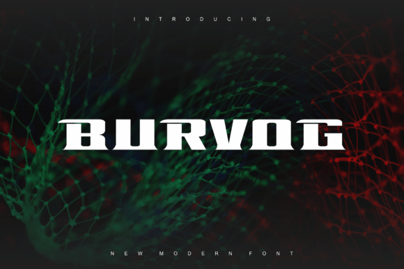 Burvog: A Modern Display Font for Branding