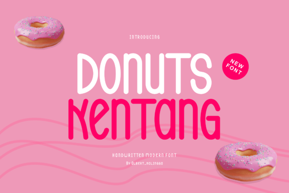 Donuts Kentang: A Sweet Handwritten Font for Editorial Design and Digital Publishing