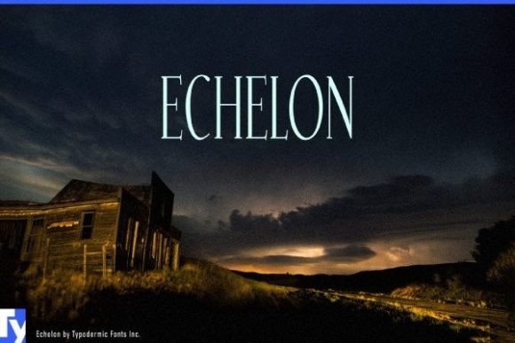 Echelon: A Stylish Display Font for Editorial Design