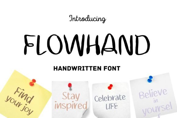 Flowhand: A Natural Handwritten Font for Elegant Craft and Product Design