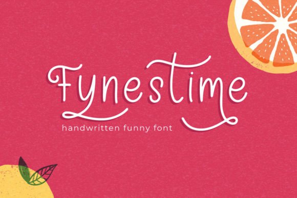 Fynestime: A Sweet Handwritten Font for Editorial Design Projects