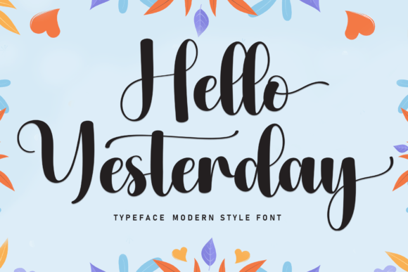 Hello Yesterday: A Sweet Handwritten Font for Modern Brand Campaigns