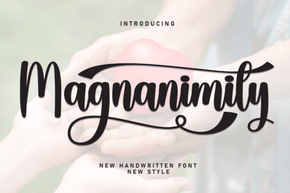 Magnanimity: A Sweet Handwritten Font for Versatile Branding