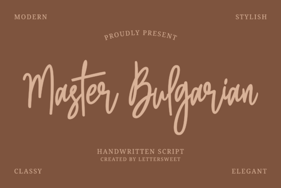 Master Bulgarian: Elegant Script Font for Web Design