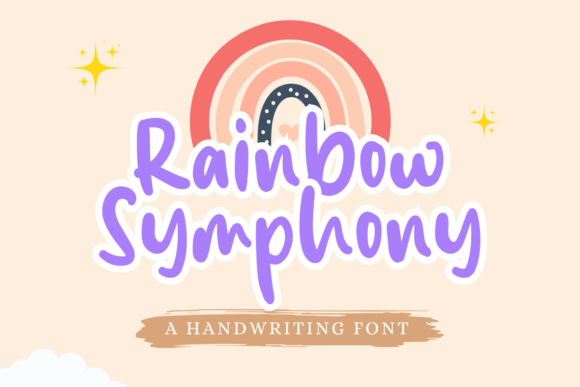 Rainbow Symphony: A Cute Handwritten Font for Campaigns
