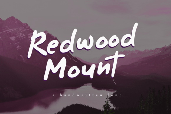 Redwood Mount: A Simple Handwriting Font for Natural-Looking Branding Projects