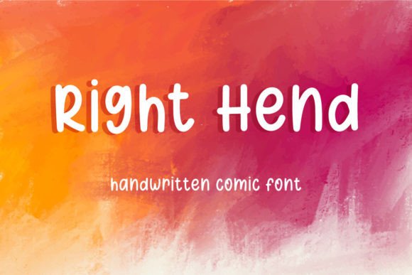Right Hend: A Sweet Handwritten Font for Versatile Branding Projects