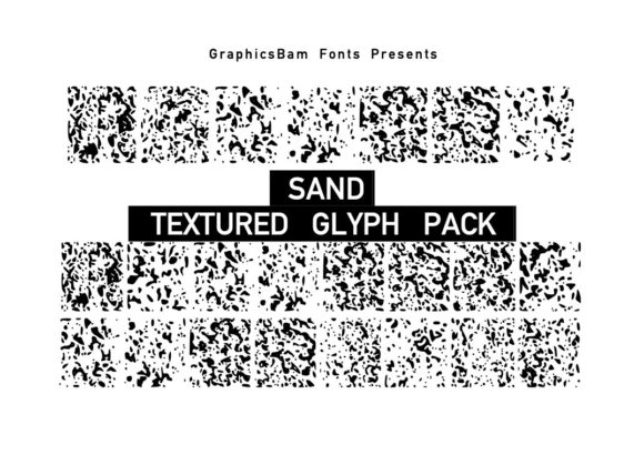 Sand Textured Glyphs: A Natural Display Font for Web Design