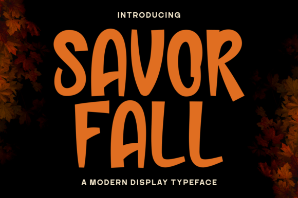 Savor Fall: A Script Handwritten Font for Nostalgic Branding