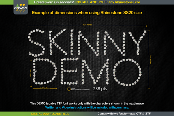 Skinny Demo: A Unique Display Font for Web Design
