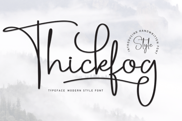 Thickfog: A Sweet & Versatile Handwritten Font