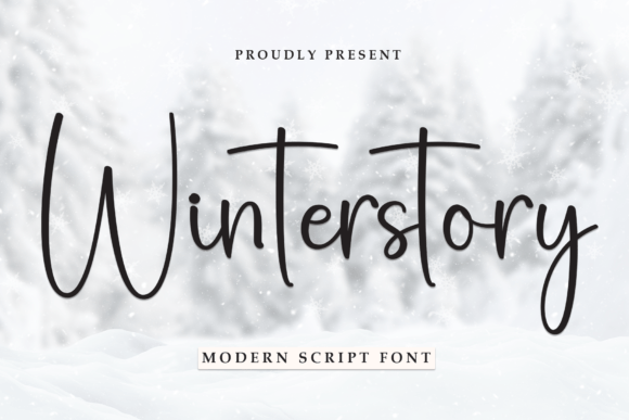 Winterstory Font: A Sweet Handwritten Typeface for Creative Projects