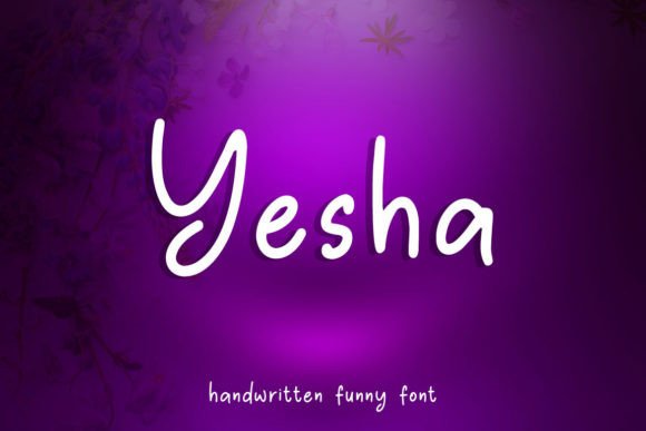 Yesha: A Sweet Handwritten Font for Crafters and Makers